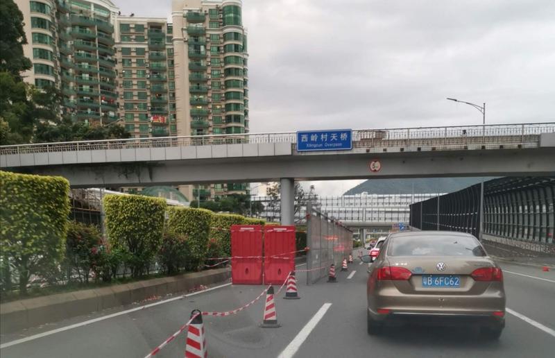 罗沙路一车道封闭不动工？回应：因气候停工